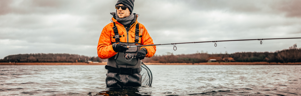 Man fishing in sunglasses